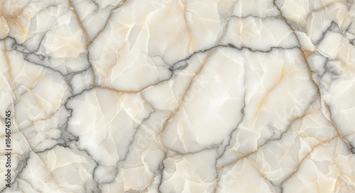 Elegant white marble surface with intricate natural veining and soft beige tones, perfect for modern luxury interior backgrounds