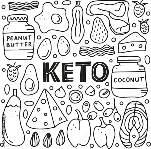 set of food icons, Vector Food Icon Design, Vector Food, Illustration Drawing, Set of Vector Food