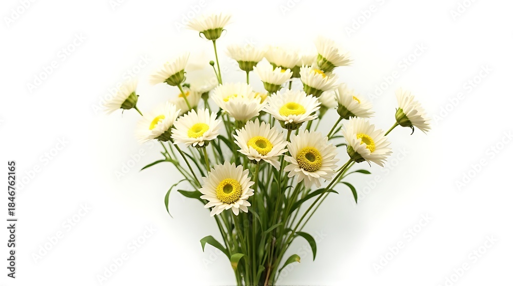 Obraz premium White Daisy Flowers Bouquet Fresh Bright Natural Light Elegant Garden