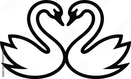twin swans svg