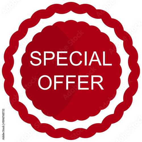 Special Offer Red Promotional Badge Icon