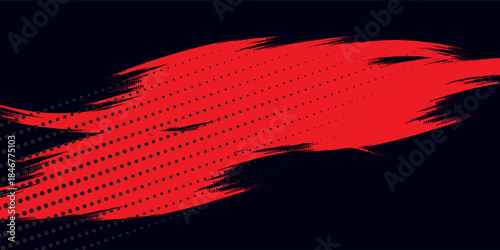 Abstract horizontal bright red and blue stripes background. You can use it for advertisements, posters, templates, business presentations. Vector illustration