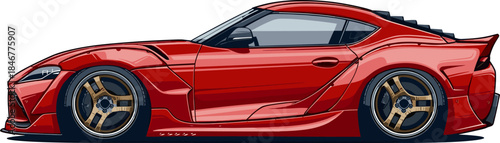 side view of a japanese performance car