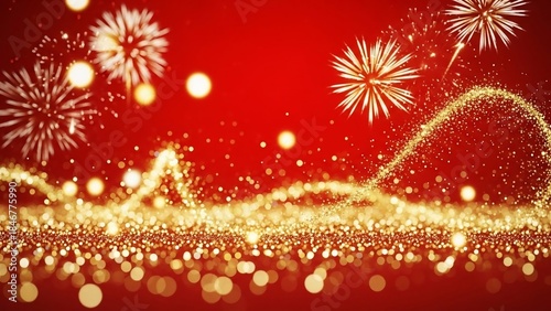 new year background with fireworks
