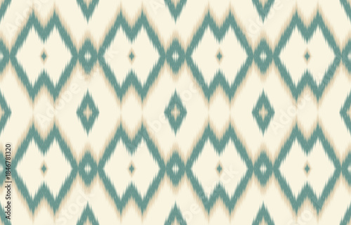 Ethnic abstract ikat art. Aztec ornament print. geometric ethnic pattern seamless  color oriental.  Design for background ,curtain, carpet, wallpaper, clothing, wrapping, Batik, vector illustration.