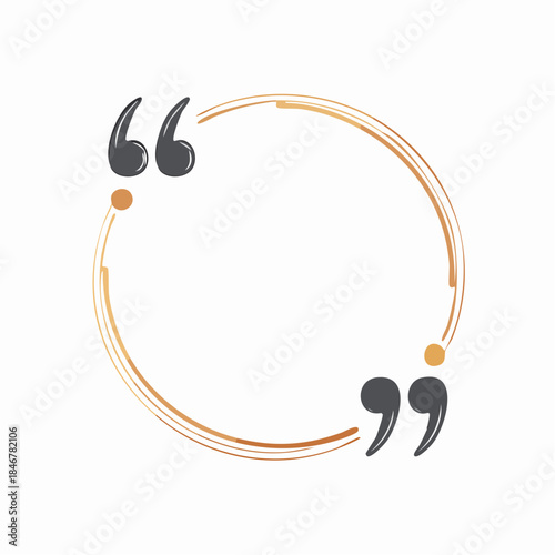 Quote remark, mention quotations frame and callout text template. Talk remark quotation frames, citation memo or dialog box bubble.