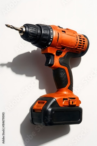 electric drill isolated on white