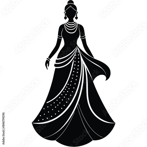 indian elegance vector icon on white background
