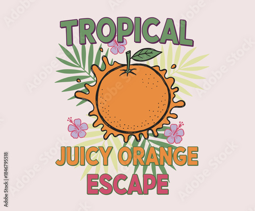 Summer fruits vector print designs. Organic food artwork for for t-shirt. Nature fruit print design. Fruit vintage t-shirt design. Retro fruit tropics. Local farmer markets.