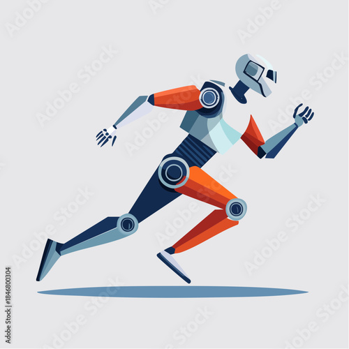Geometric running robot
