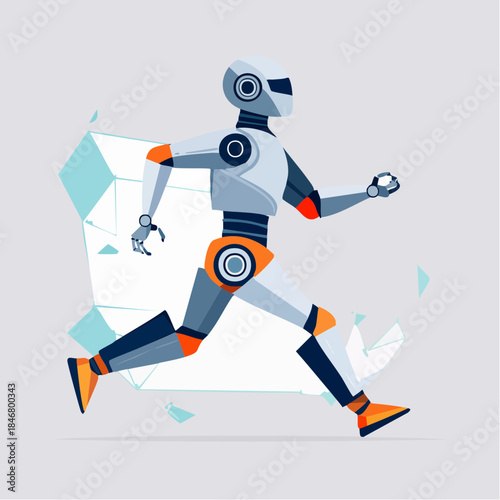 Geometric running robot