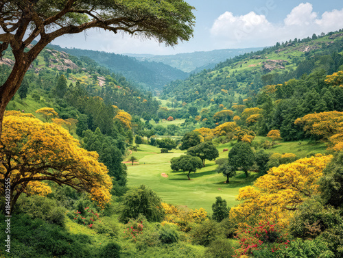 Farming in Africa landscape