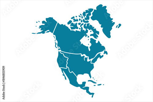 North american map