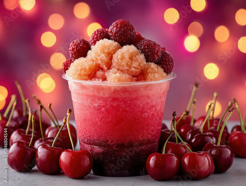 Slush ice drink in a cup