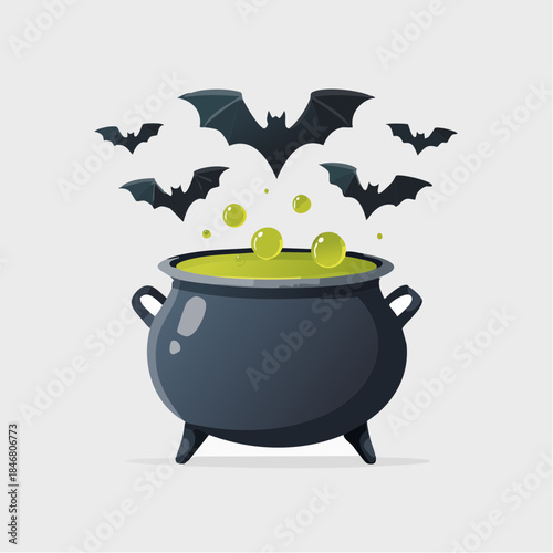 Festive Red and Green Elf Hat with Golden Bell, isolated white background.