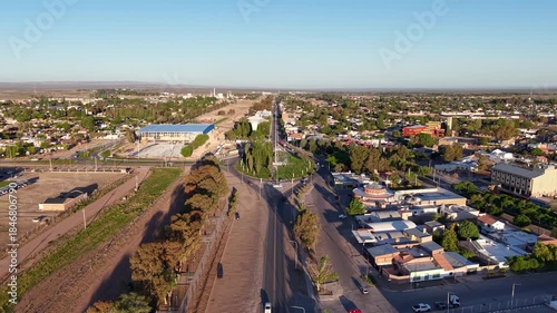 Aerial view of the city of 