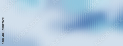 Glass texture background with soft blue gradient, vertical ripple lines and frosted translucent effect. Minimalist icy tone distortion, reeded blur surface
