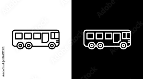 Transit Bus Icon For Design Elements