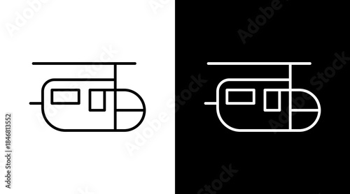 Cable Car Icon For Design Elements