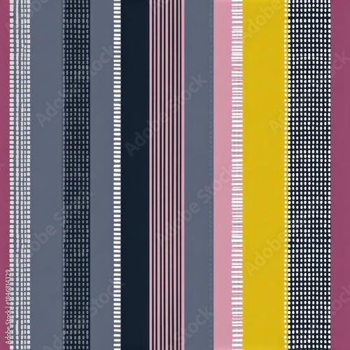 Colorful Vertical Stripes and Patterns - Modern Abstract Background Design.