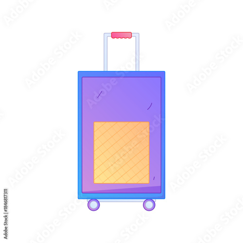 Global Travel Vacation Exploring World Culture Gradient Flat Vector Illustration Booking Planning Asset
