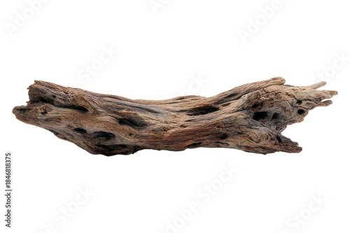 Weathered Wooden Log Element On Transparent Background
