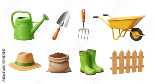 Gardening tools and supplies collection for a thriving garden