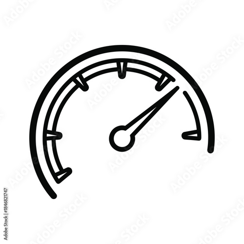 Simple gauge meter icon