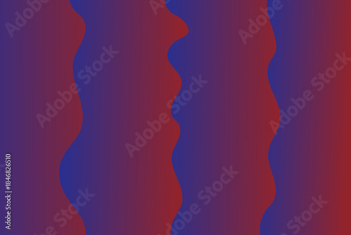 Abstract Wavy Gradient Background in Red and Blue