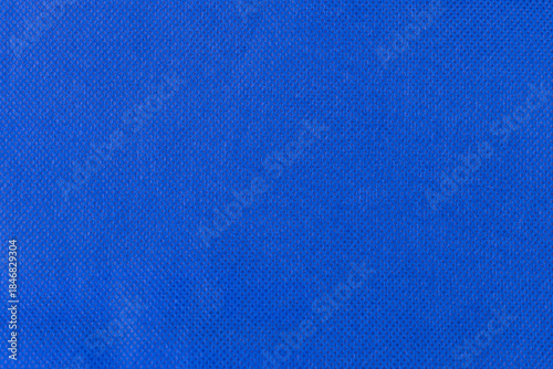 Closeup of blue non woven fabric