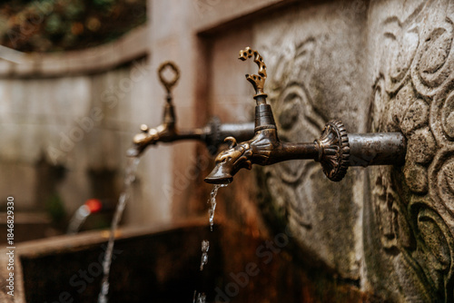 Wallpaper Mural An old fountain built on the side of the road Torontodigital.ca