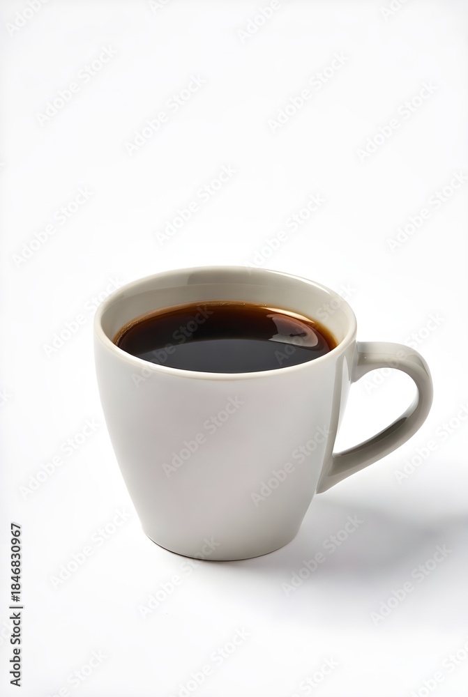 Obraz premium Plain Coffee Cup Isolated on White Background