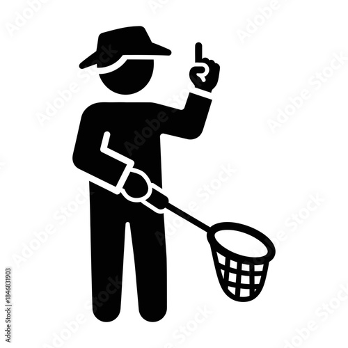 Police Officer Silhouette with Stop Sign – Law Enforcement Control Vector