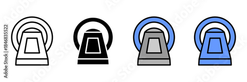 medical and health care Icon Set Multiple Style Collection. Stethoscope, Heartbeat, Pill, Ambulance, Syringe, Thermometer, Bandage, Microscope, DNA, Hospital Bed, Doctor Hat, Nurse, Dental Mirror, Bra