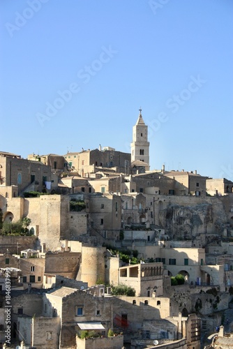 Matera, Italy - 12 August 2025: Matera historic cityscape and streets