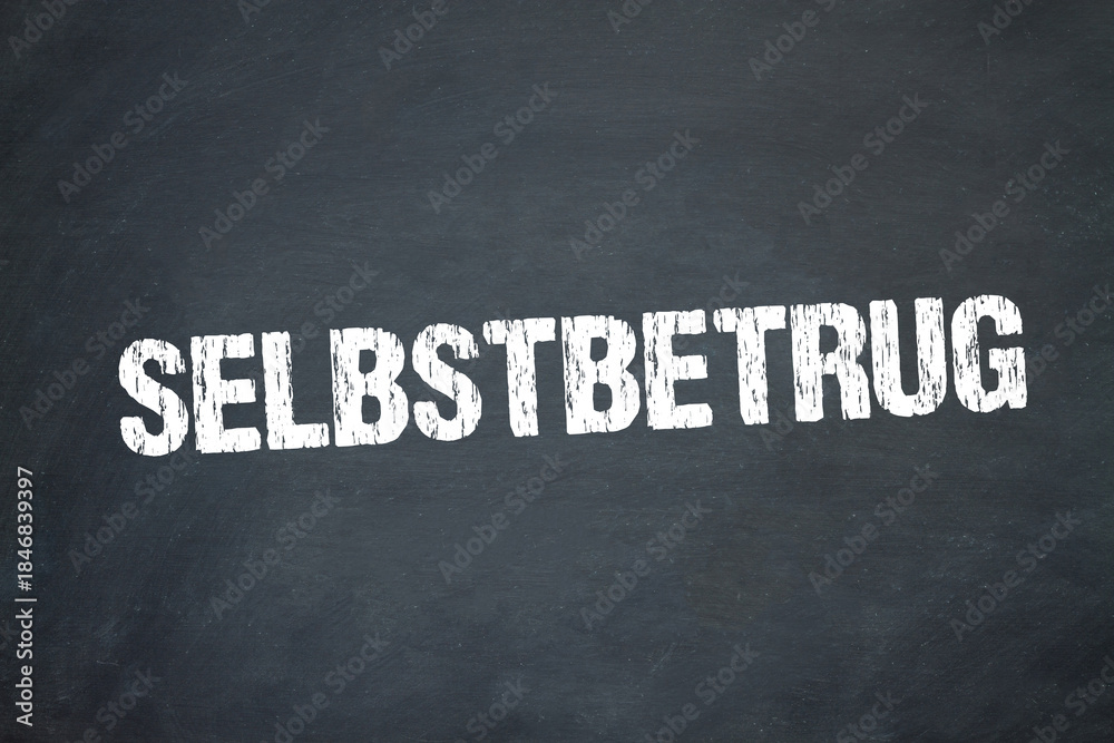 Fototapeta premium Selbstbetrug 