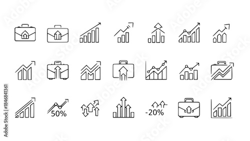 Business Growth Strategy Line Icon