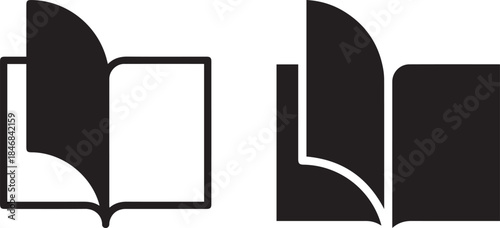 vector illustration of a book bstract, geometric shapes, minimalist, modern, clean, symmetrical, graphic design