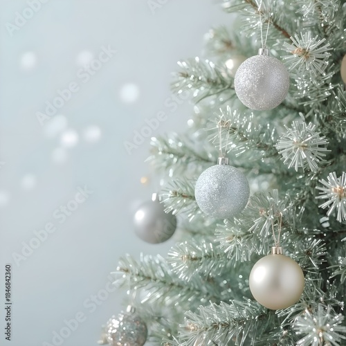 Christmas tree pastel tones 