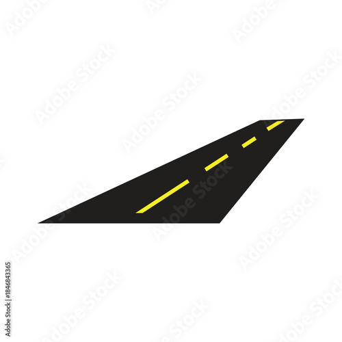 road logo icon illustration flat
