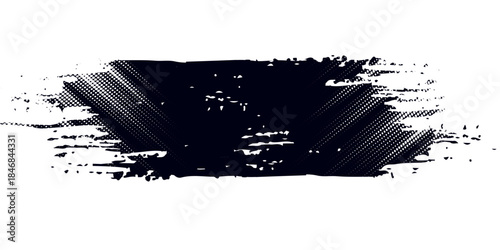 black grunge grain background, pointillism dots gradient or dotwork pattern, vector stipple effect. Grain noise halftone eps 10