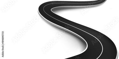 asphalt road, curve highway, vector illustrations. eps 10