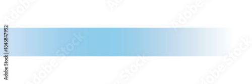 Gradient blue bar on transparent background