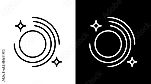 Black Hole Icon For Design Elements