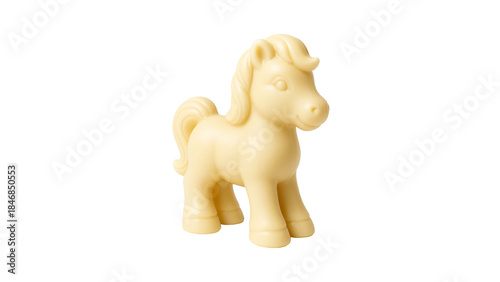 horse white chocolate on isolated