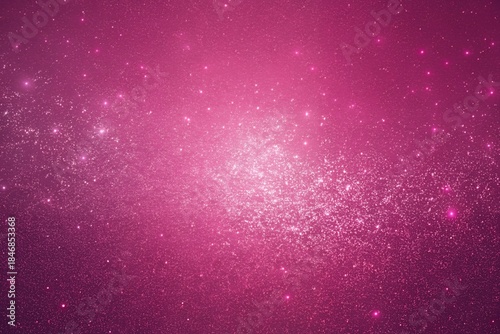 Vibrant pink glitter background with sparkling lights and stars