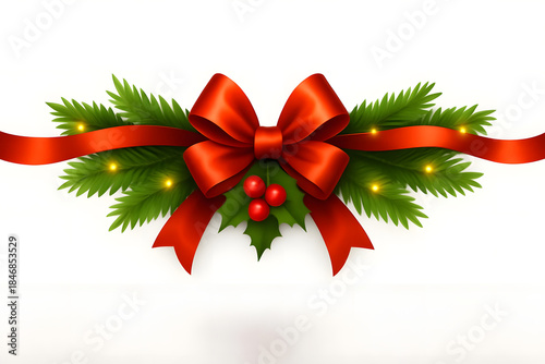 red christmas bow