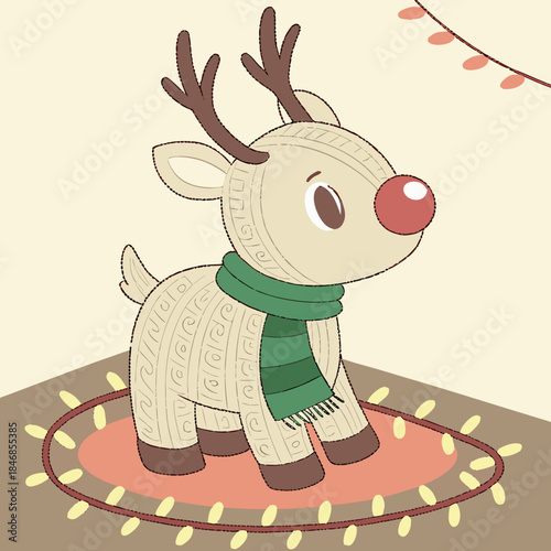 dog, reindeer christmas svg