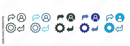 Change Readiness Icon Set Multiple Style Of