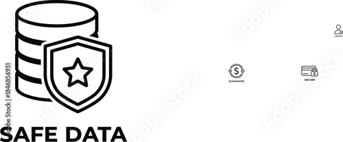 Safe data storage icon representing security